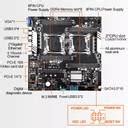 Zingsha X99 Dual CPU Motherboard with Intel Xeon 2699 v3 CPU and 64 GB ...