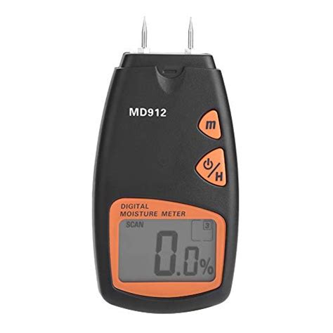 Wood Moisture Meter Tester MD912 Pin Type Digital LCD Moisture Sensor ...