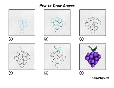 Grapes Drawing Hard at Edna Mondragon blog