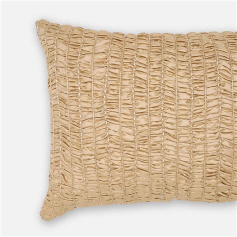 Shop Gold Textured Rectangle Cushion Cover - at Best Price Online in India
