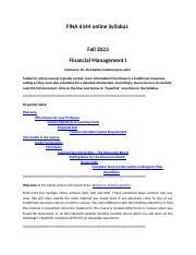 Image result for Finance Course Syllabus