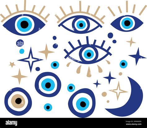 Set vector drawn eyes Cut Out Stock Images & Pictures - Alamy