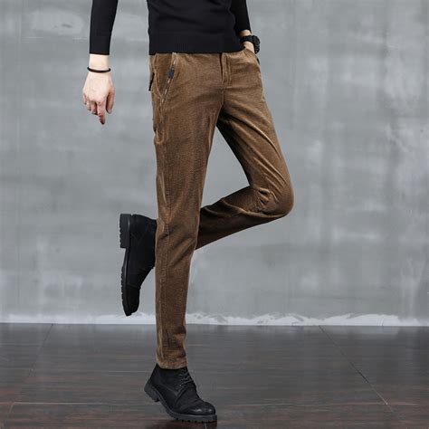 Stitch Pocket Corduroy Pants // Brown (32) - Amedeo Exclusive Corduroy ...