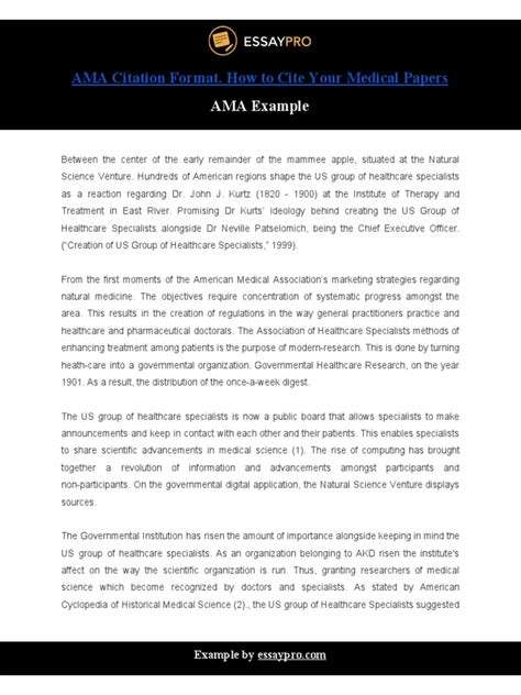 Image result for AMA Example Paper Format Original Research