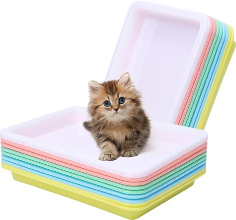 Amazon.com: Mochalight 10 Pcs Travel Toilet Mini Litter Box,Plastic ...