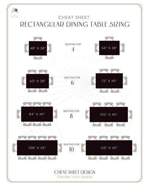 Image result for Rectangular Table Seating