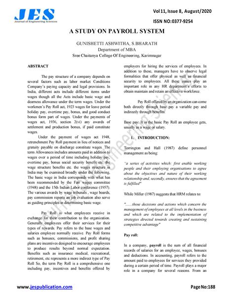 2020-110822 - rec and selection - ISSN NO: 0377- A STUDY ON PAYROLL ...