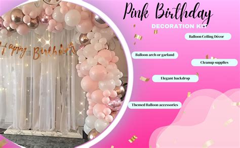 The Gamers Zen Pink Theme Birthday Decoration Items Diy Kit With Net ...