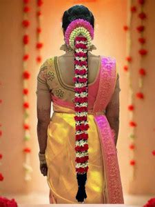 beyter Bharatanatyam Savaram & Kunjalam Kemp Ready Jada Set Hair ...