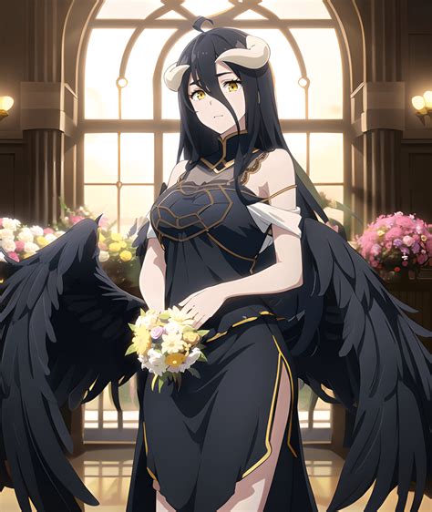 Albedo in black dress : r/overlord