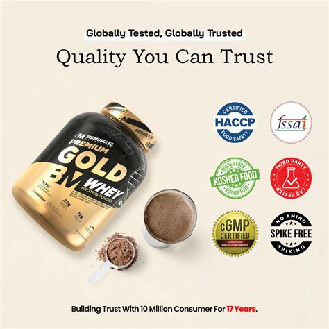 Bigmuscles Premium Gold Whey Protein | Globally Tested
