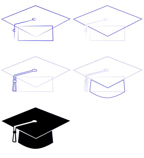Graduation Cap Drawing Simple 的图像结果