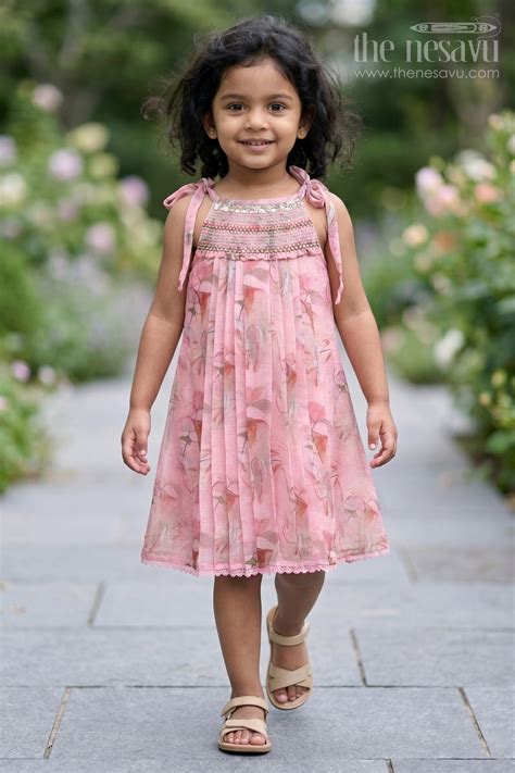 Nesavu Girls Cotton Frock For Summer Outings And Casual Festive Wear ...
