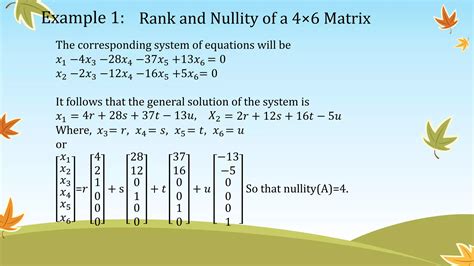 Rank nullity theorem | PPTX