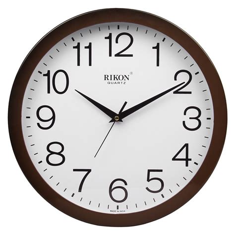 Rikon Relex Watch Wall Clock (Brown, 320x320 mm) : Amazon.in: Home ...