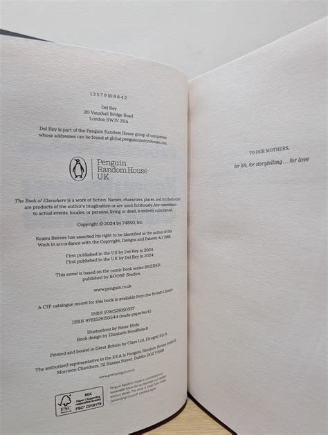 The Book of Elsewhere (Signed First Edition) by Reeves, Keanu; Mieville, China: New Hardcover ...