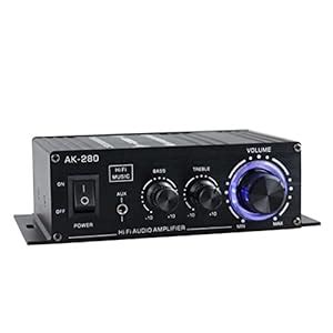 Club Bollywood®AK-280 Mini Digital Audio Power Amplifier Dual Channel ...