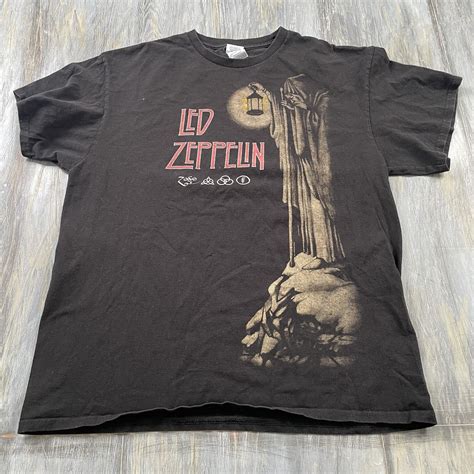 Led Zeppelin Stairway to Heaven Wizard Band Shirt Adu… - Gem