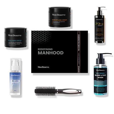 Buy MEN DESERVE Men Grooming Kit For Hair And Beard Care - Quality ...