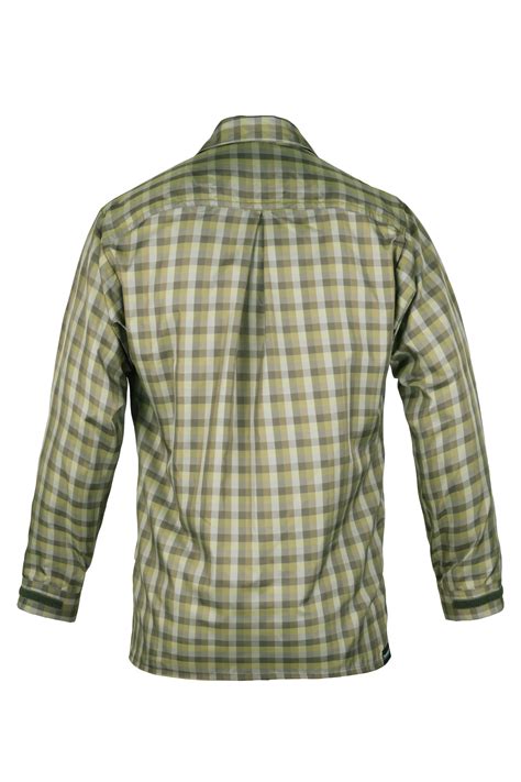 Paramo Katmai Light Long Sleeve Shirt Mens in Broadleaf Check