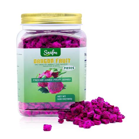 Amazon.com: Freeze Dried Dragon Fruit, 6.53OZ/185G Freeze Dried Fruit ...