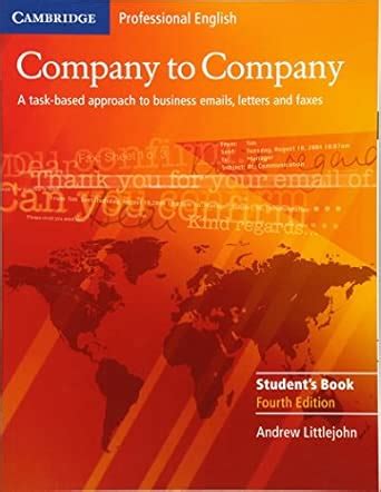 Buy Company To Company: A Task-Based Approach to Business Emails ...
