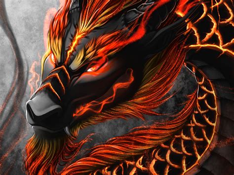 Download wallpaper 1600x1200 dragon, snake, creature, fantasy, art ...