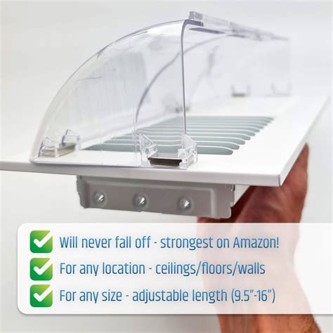 Powerful Magnetic Vent Air & Heat Deflector (2 Pack) for Ceiling, Floor and Wall