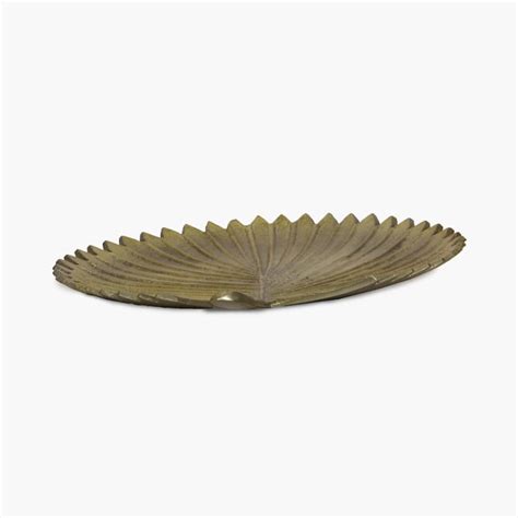Buy Leon Metal Leaf Decorative Platter from Home Centre at just INR 999.0