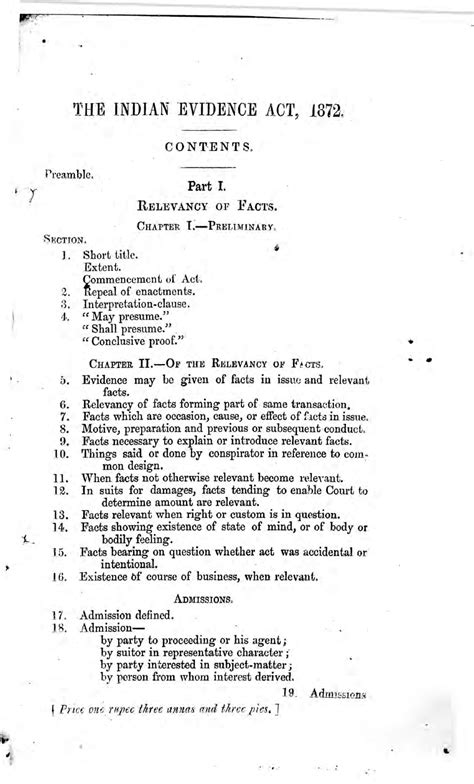 Indian evidence act 1872 for llb students KSLU Karnataka ...