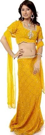 Exotic India Beeswax Wedding Lehenga Choli with Beadwork and Sequins ...