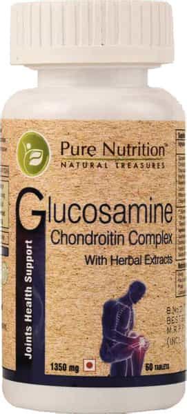 Buy PURE NUTRITION GLUCOSAMINE CHONDROITIN COMPLEX WITH HERBAL EXTRACTS ...