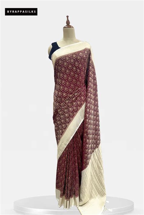 Georgette Saree Maroon Colour QW207695