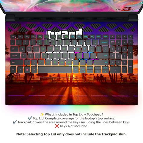 Shop GTA 6 Tropical Glow Laptop Skin for Dell | Buy Online Now ...