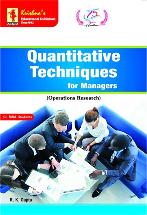 Quantitative Techniques for Managers (Operation Research) : R.K. Gupta ...