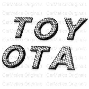 CarMetics TOYOTA 3D Letters (3D Logo 3D Emblem for Toyota Glanza ...