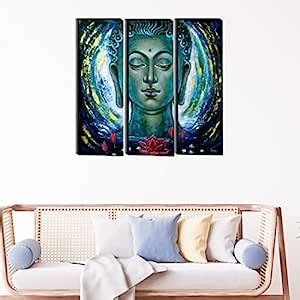 WallDaddy - Wall Paintings For Home Decoration (LotusBuddha) 3D ...