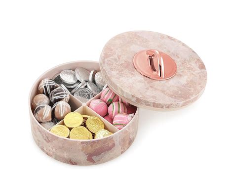 Nabhya Round Shape 4 Section Multipurpose Dry Fruit Storage Container ...
