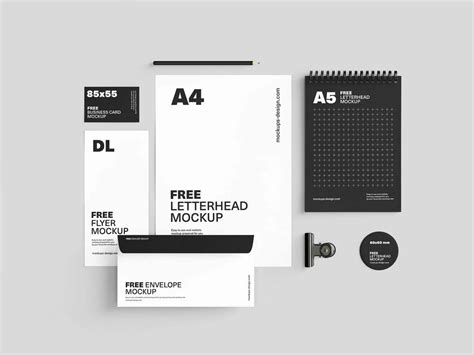 Stationery Mockup PSD Bundle