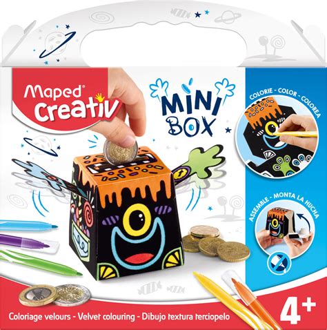 MINI BOX VELVET COLOURING – CREATIVE SET – Maped India