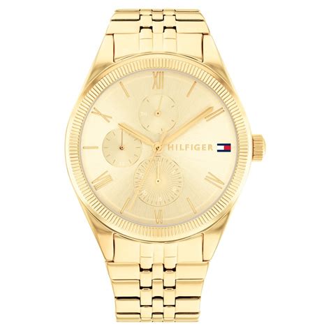 Buy Online Tommy Hilfiger Quartz Analog with Date Champagne Dial ...