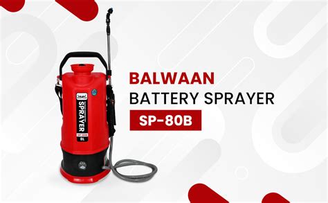 BALWAAN Krishi LI-ION Battery Sprayer, 12 Volts x 2.6 Ampere Battery ...