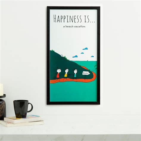 Buy Happiness Beach Vacation - Photo Frame - 35 X 65 cm from Home ...