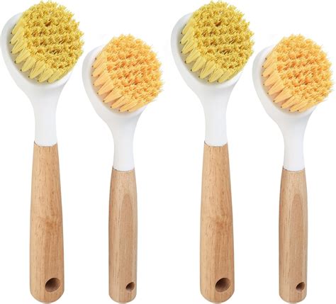 Amazon.com: Zxglxinyao Dish Brush with Bamboo Handle, 4pcs Kitchen Dish ...