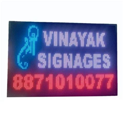 Square Outdoor Led Display Sign Board at ₹ 4500/sq ft in Indore | ID ...