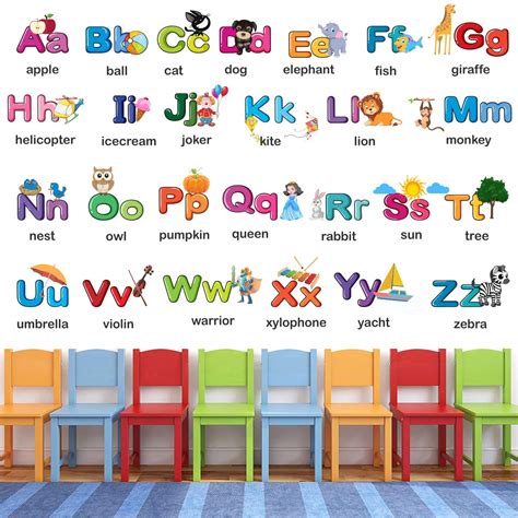Buy StickMe Alphabets Wall Sticker for Kids Learning | Educational ...