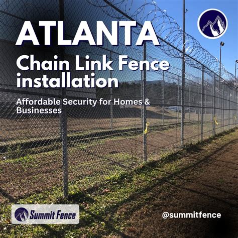 Atlanta Chain Link Fence Installation | Residential & Commercial Fence ...