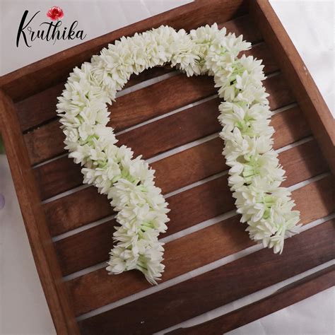 Artificial & reusable flowers string gajra with attached clip G06 ...