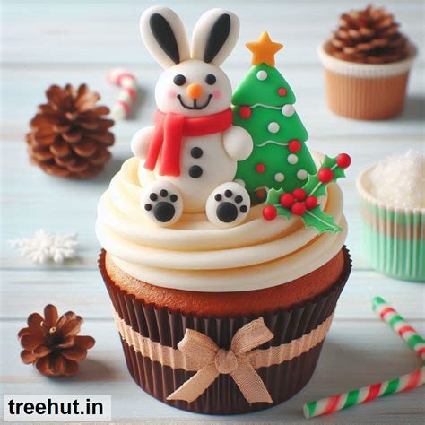 Christmas Bunny Cupcake Decoration Ideas, Cupcake Ideas