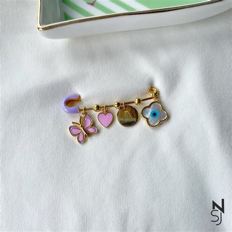 Butterfly Initial Baby Brooch – NIASHINE